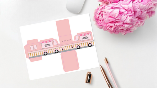 FREE PRINTABLE Truck Gift Box 🚌🎁  - Instant Charm for Your Gifts