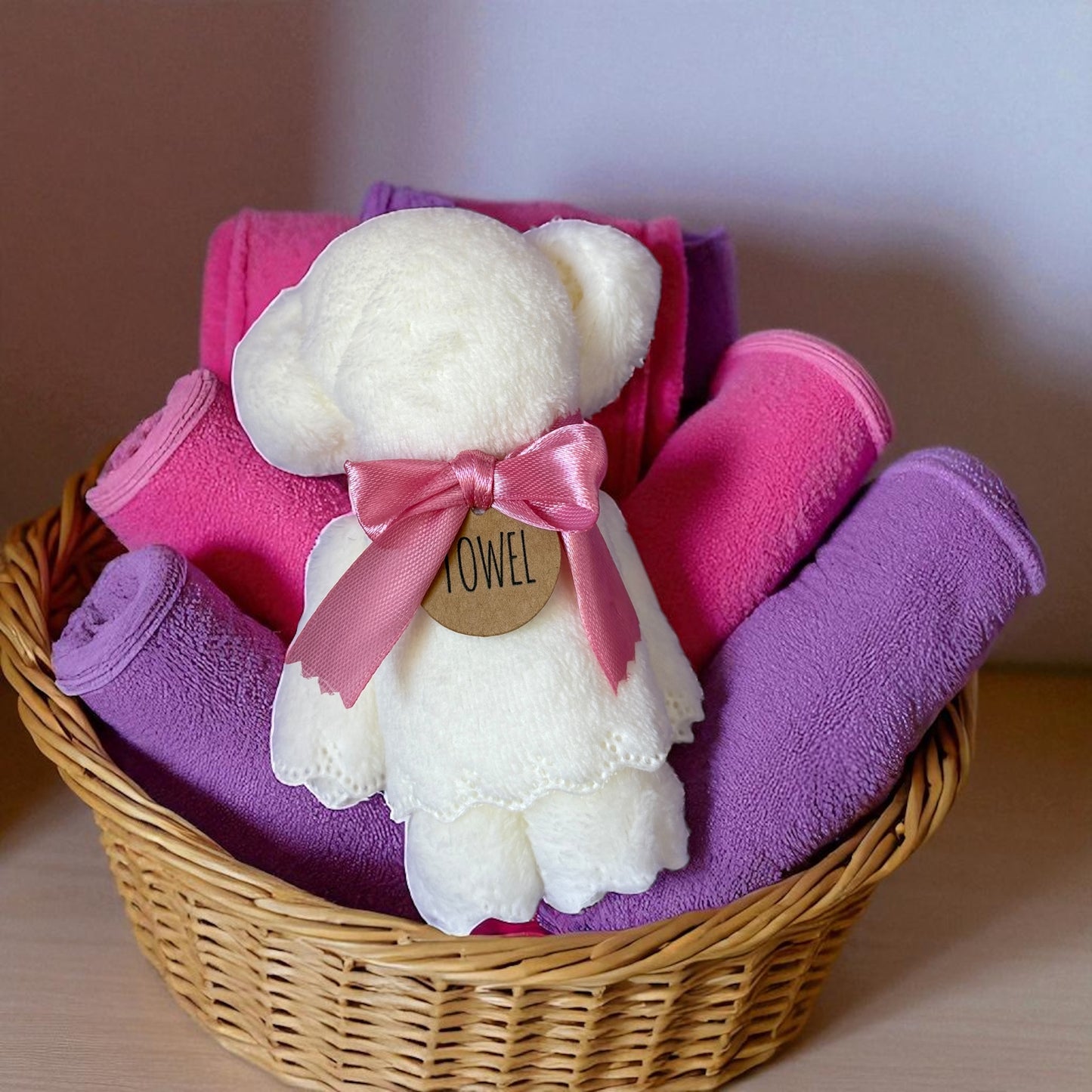 Bear Towel White