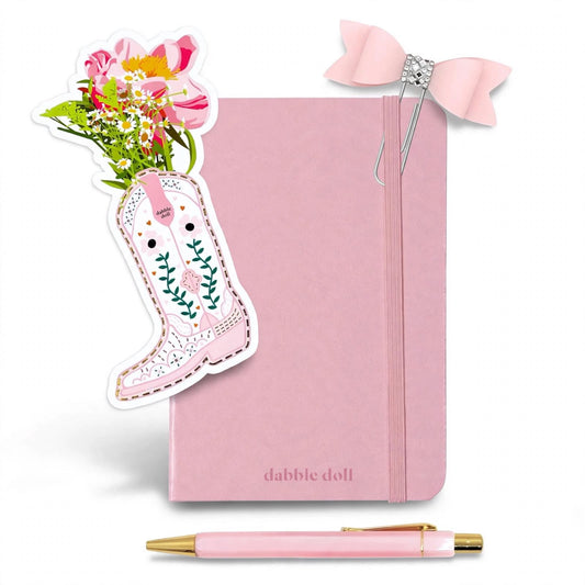 Pink Notebook- Travel Size Lined Journal