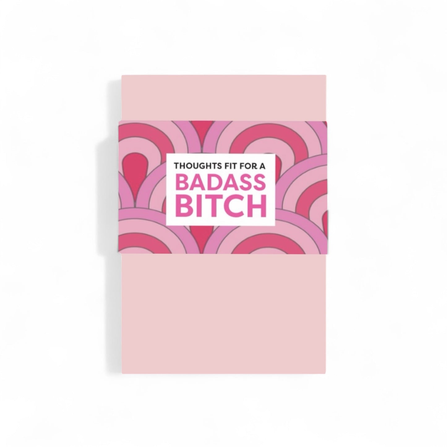 Badass bitch notebook, girl boss notebook, pink journal, desk pad, note pad, diary for note taking, cute and pink for women