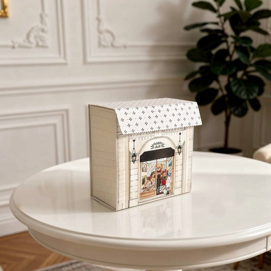 Toy shop dollhouse style gift box, luxury gift box, hugs gift set
