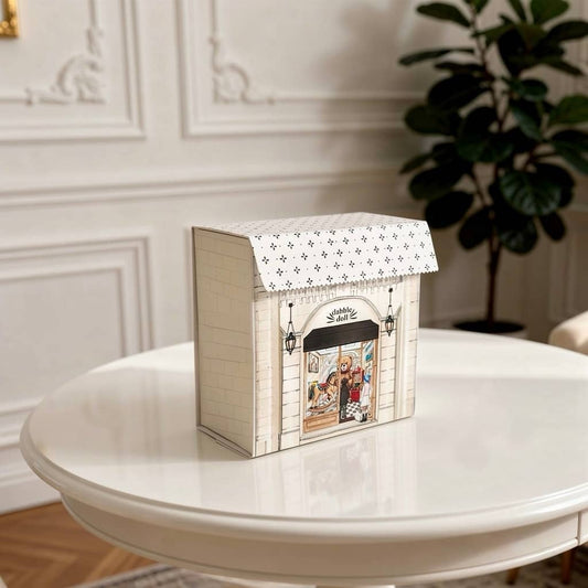 Toy shop dollhouse style gift box, luxury gift box, hugs gift set