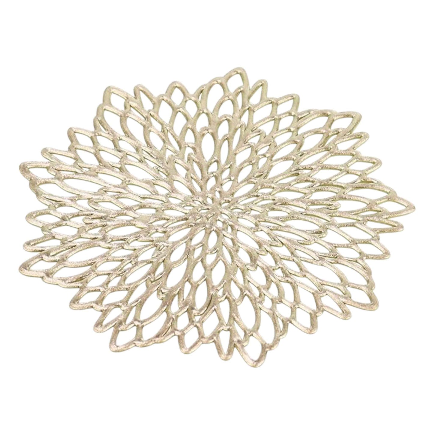 Elegant Gold Lace Coaster for Girls and Women featuring a Floral Design