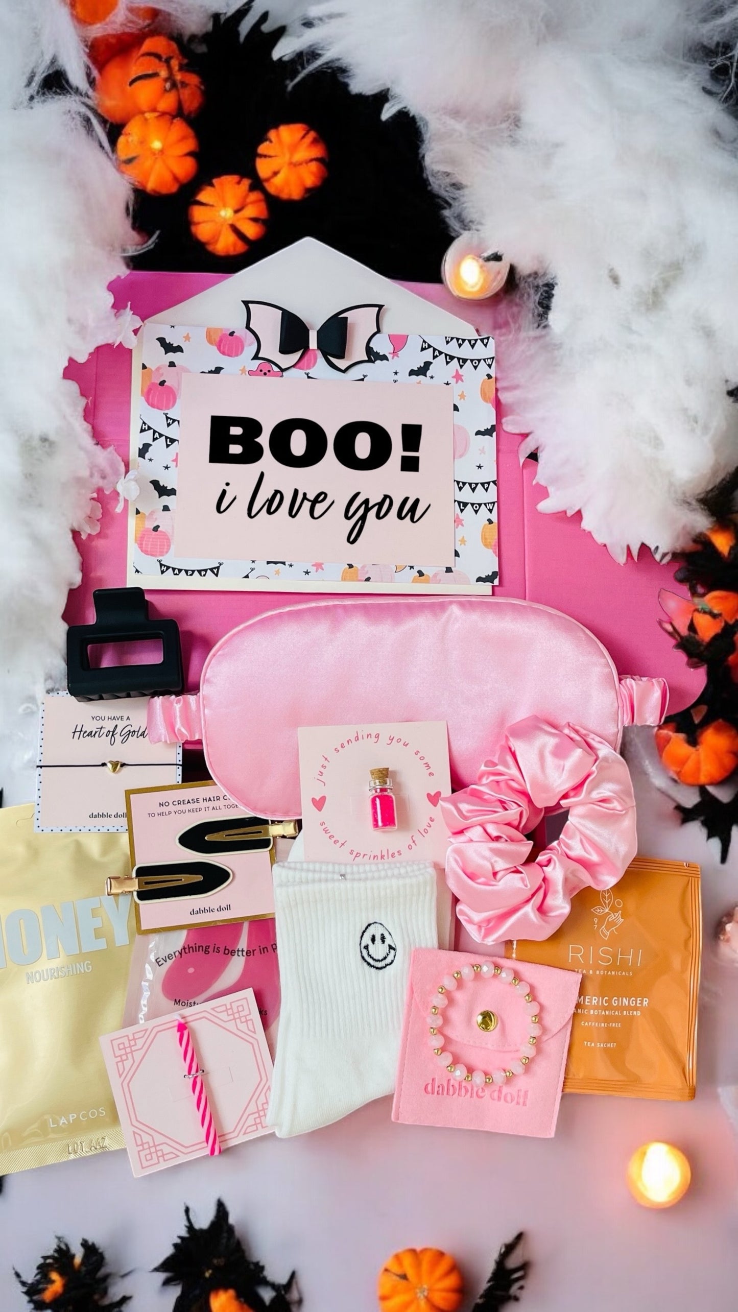 Pink Gift Box for girls featuring beauty items and accessories, perfect for any occasion, gift in box