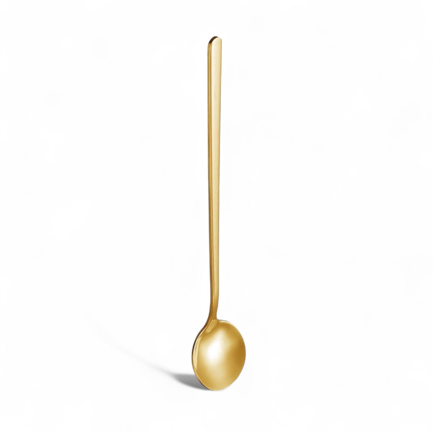 Elegant gold spoon designed for girls and women with a sleek and modern finish