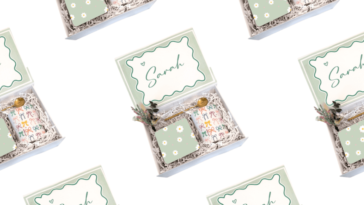 Luxe Gift Box for Girls featuring Pastel Colored Items and Feminine Decor