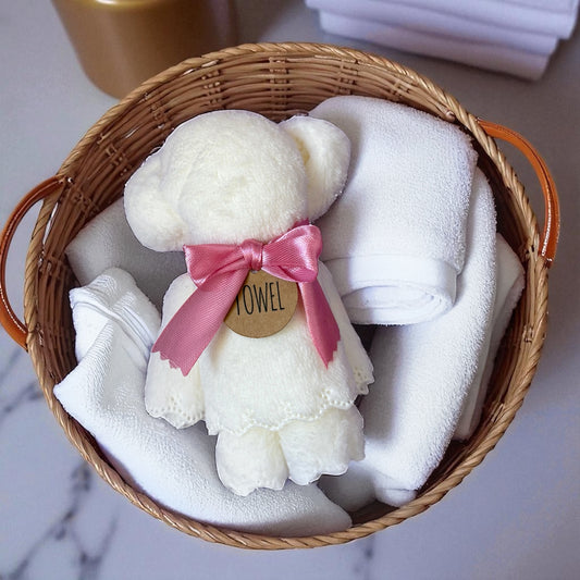 Bear Towel White