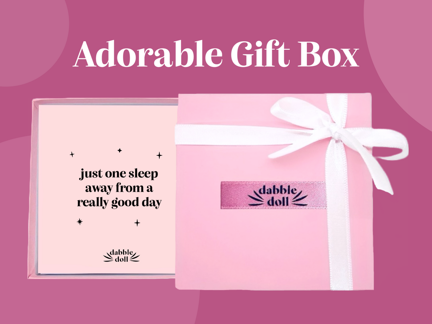 Pink Silky Sleep Mask with Gift Box