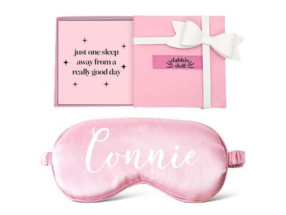 Personalized Silk Sleep Mask | Gift Set