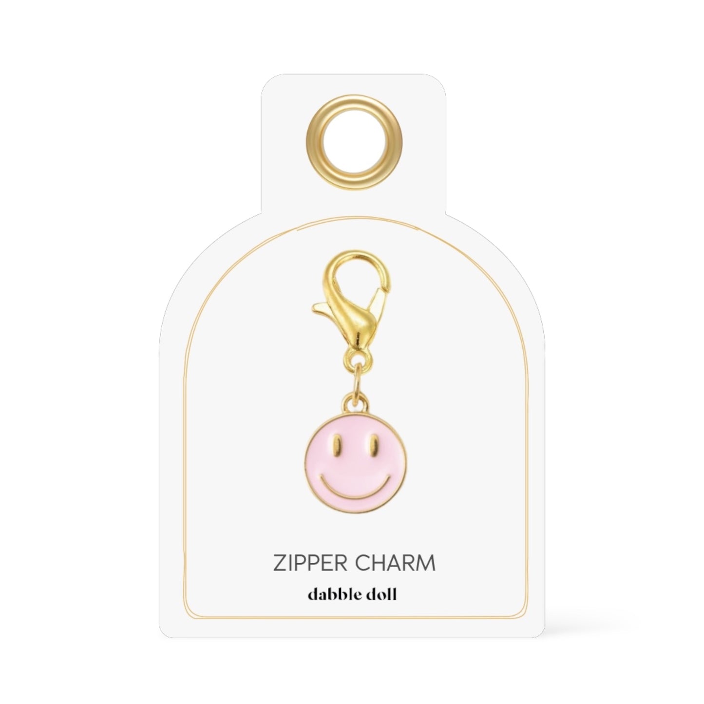 Smiley Zipper Charm