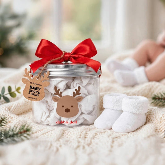 Reindeer Baby Socks
