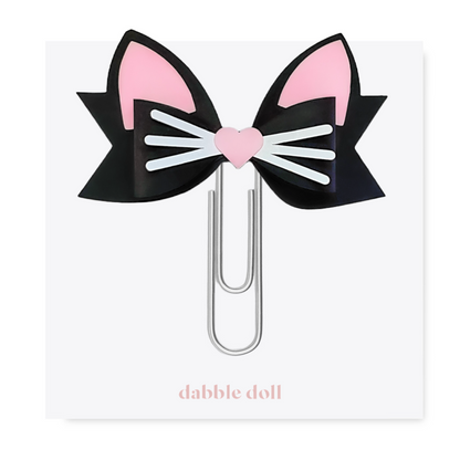 Whiskers Bow Planner Paperclip