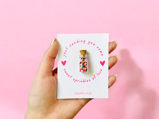 Sprinkles of Love | Mini Jar Token Gift