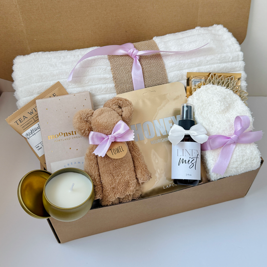 Hygge Gift Box with Blanket (lilac)