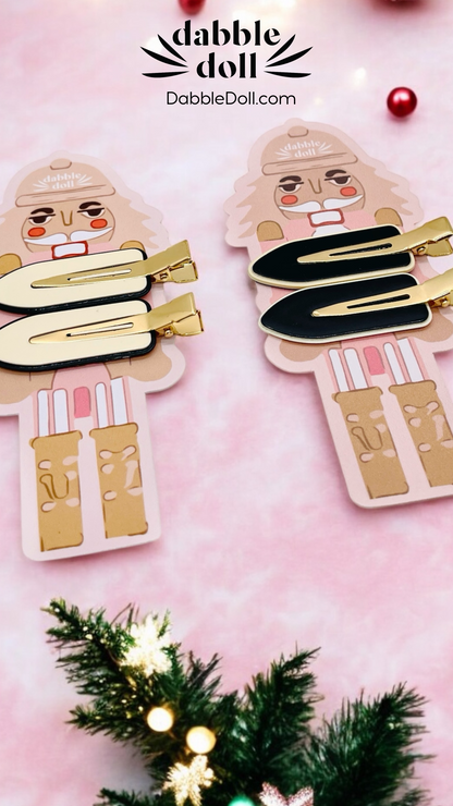 Nutcracker Christmas Hair Clips