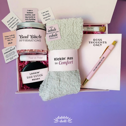 Badass B*tch Positive Uplifting Encouragement Affirmation Jar with Gift Box