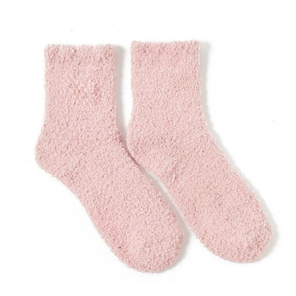 Cozy socks fluffy socks in pink