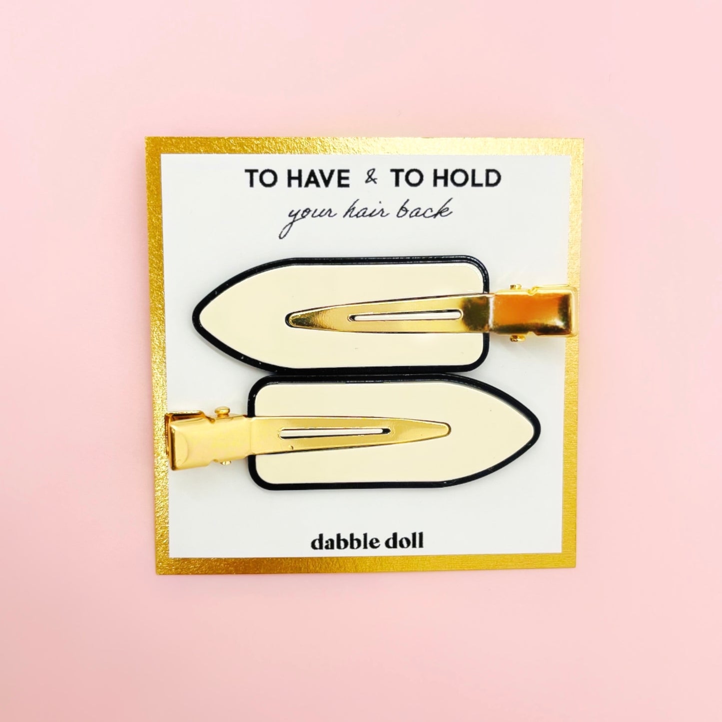 Creaseless Hair Clips on 'To Have & To Hold' Card