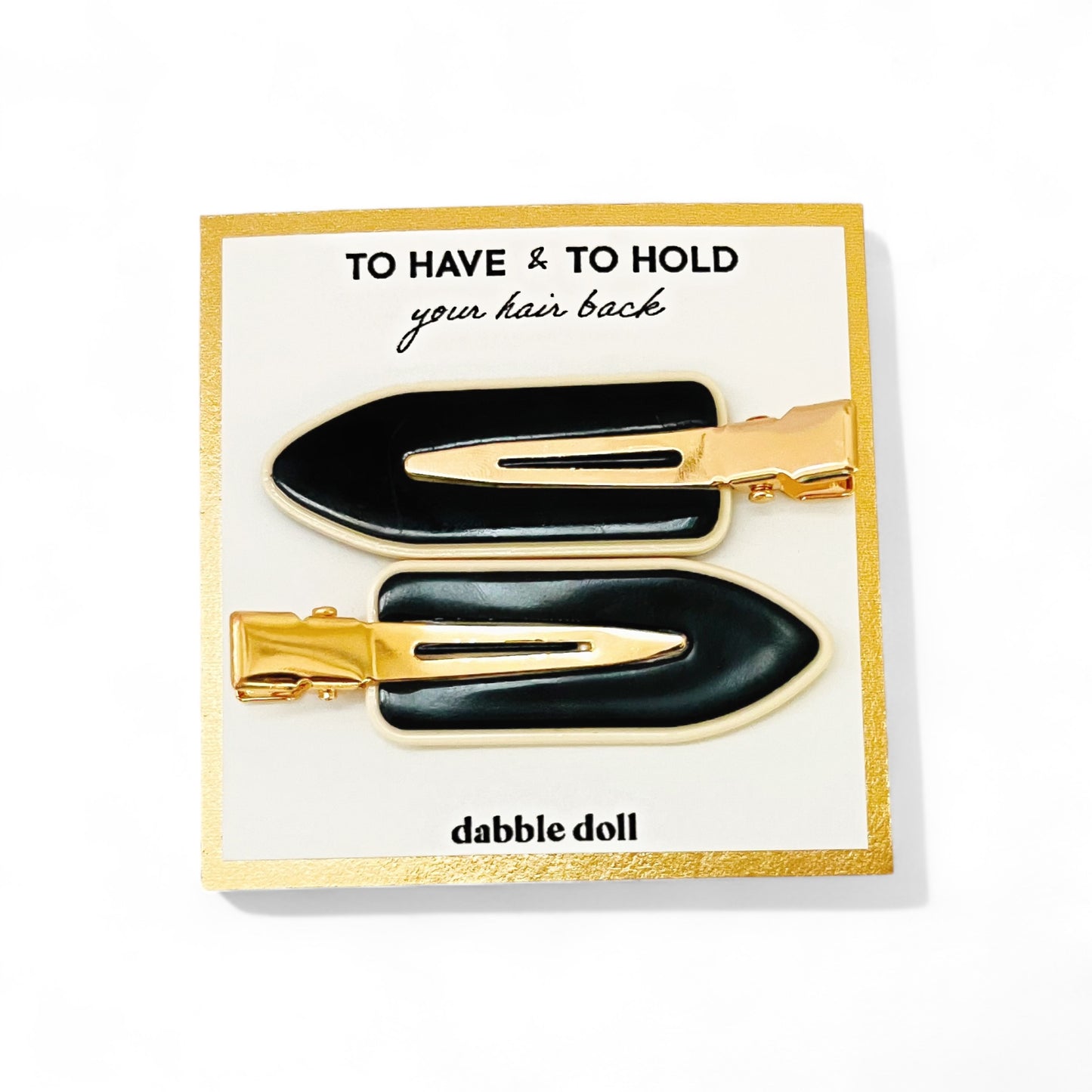 Creaseless Hair Clips on 'To Have & To Hold' Card