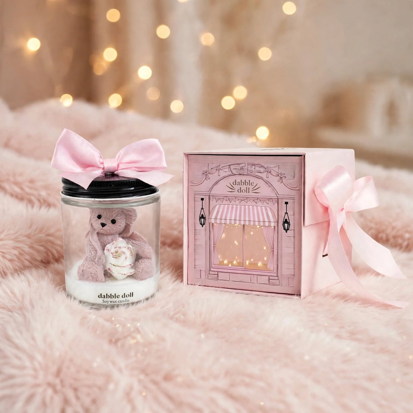 Bear Candle with Gift Box