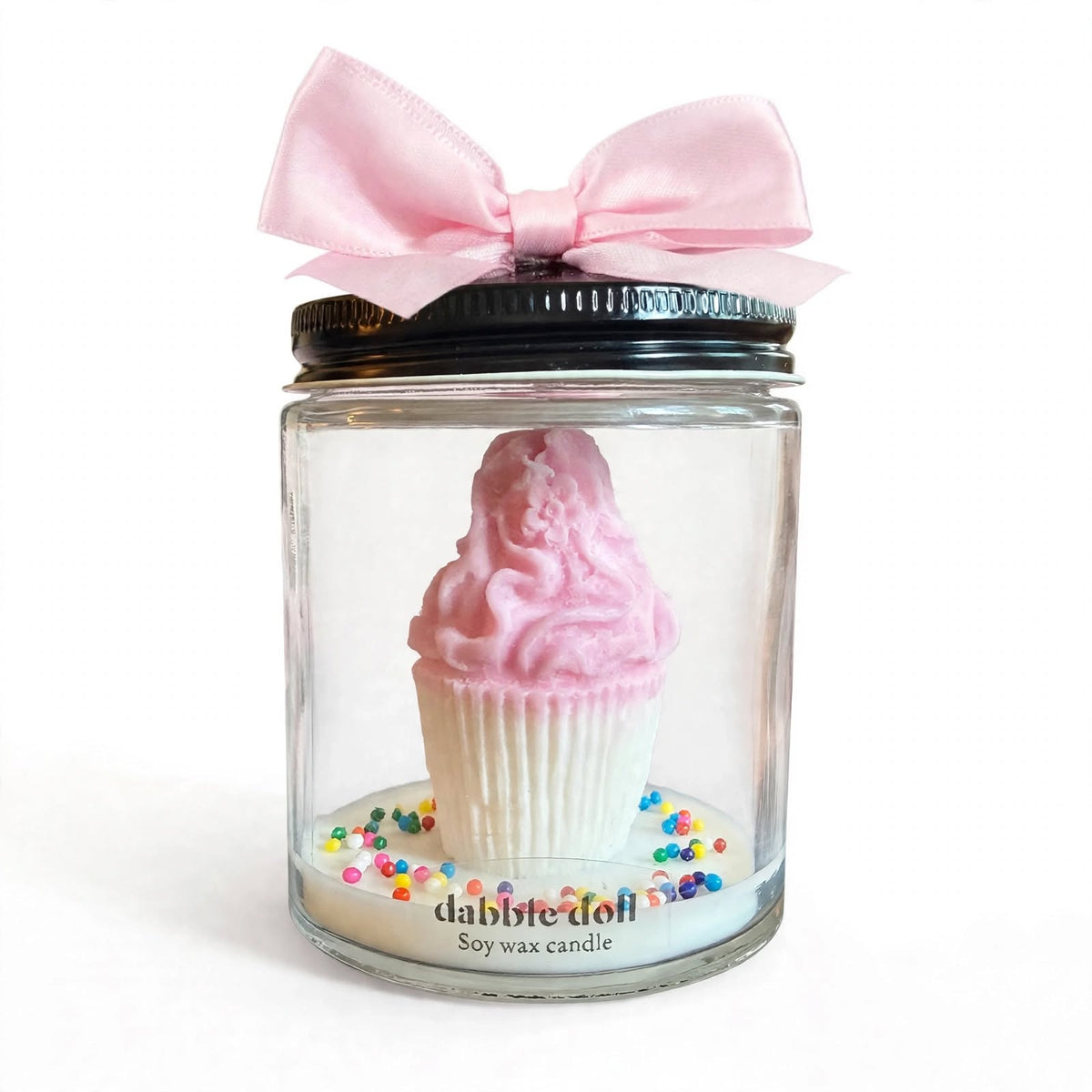 Cupcake Candle with Gift Box, Birthday Celebration