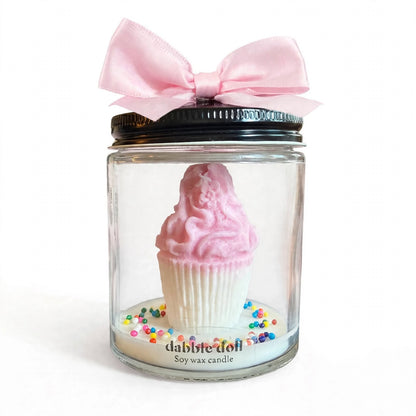 Cupcake Candle with Gift Box, Birthday Celebration