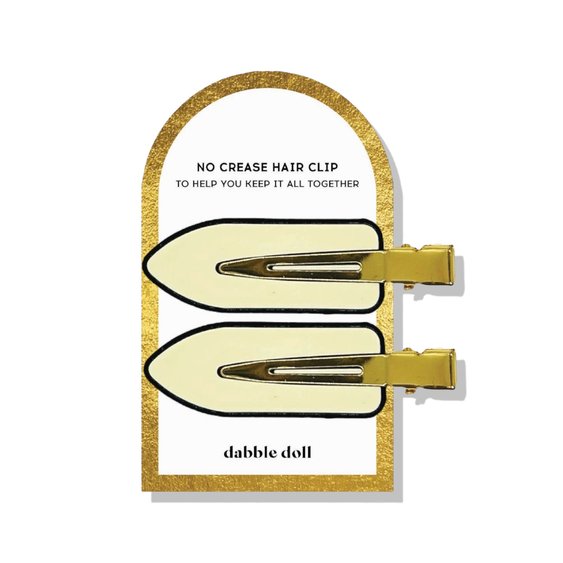 No crease hair clips, two-tone Minimalist creaseless hair clips for makeup, hair styling 