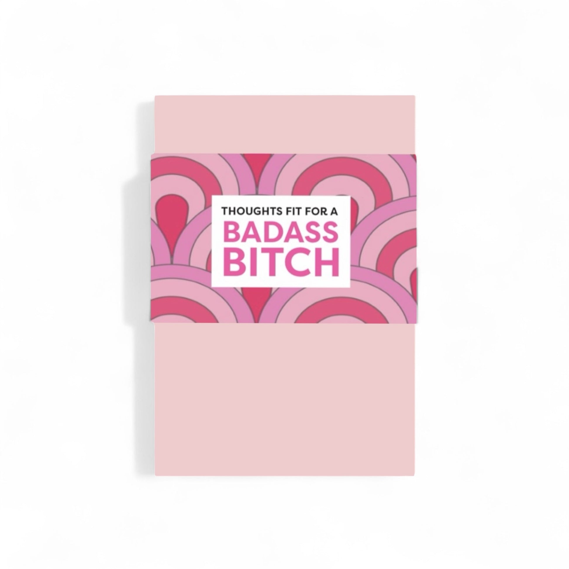 Badass bitch notebook, girl boss notebook, pink journal, desk pad, note pad, diary for note taking, cute and pink for women