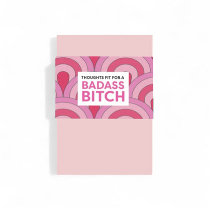 Badass bitch notebook, girl boss notebook, pink journal, desk pad, note pad, diary for note taking, cute and pink for women
