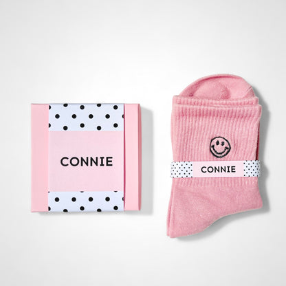 Custom Happy Birthday Gift Box | Pink Sleep Mask + Smiley Socks