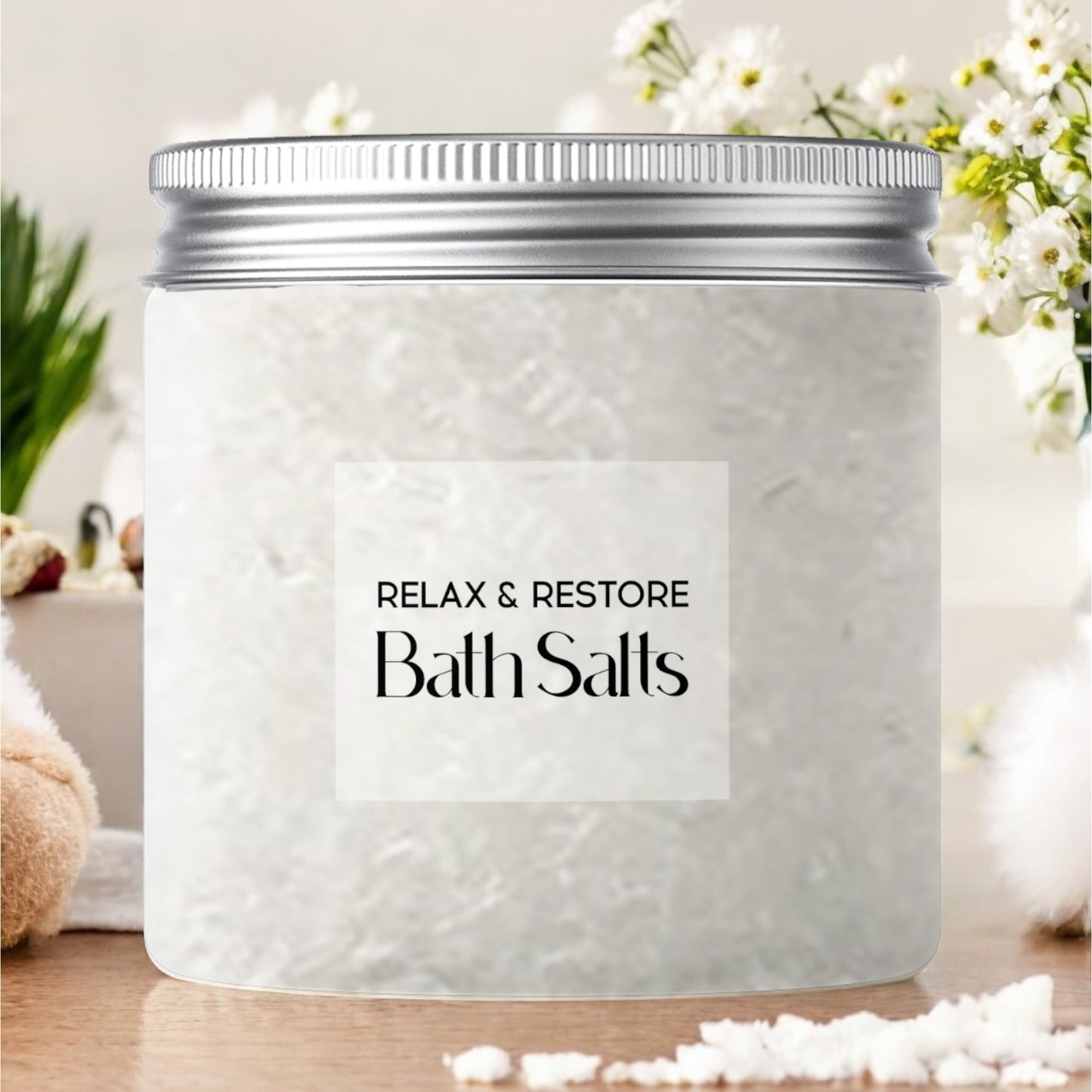 Bath salts for soak and restorative soothing relaxation and comfort spa bath salts gift set for women pamper her gift box 