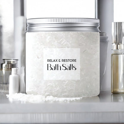 Bath salts for soak and restorative soothing relaxation and comfort spa bath salts gift set for women pamper her gift box 