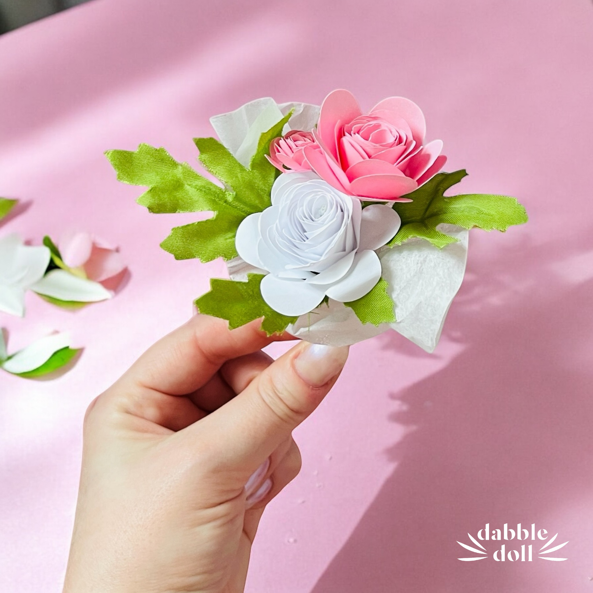 Paper flower bouquet for everlasting charm and color for hygge valentine gift box Galentine care package Galentine gift sets