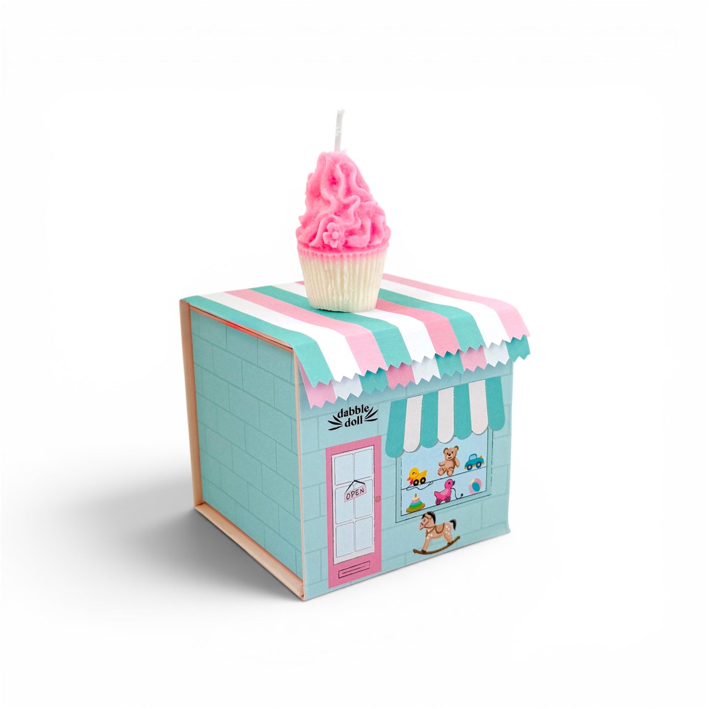 Cupcake Candle, Candy Ice Cream Shop Gift Box Set