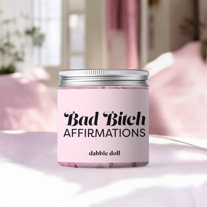 Badass B*tch Positive Uplifting Encouragement Affirmation Jar with Gift Box