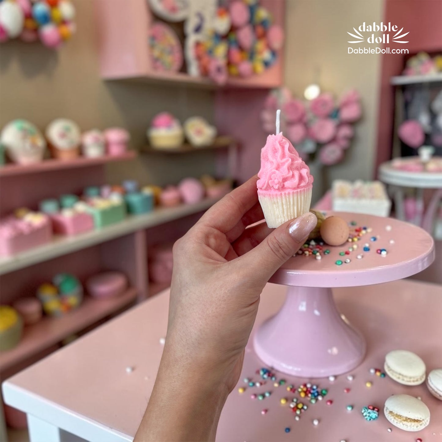 Cupcake Candle, Candy Ice Cream Shop Gift Box Set