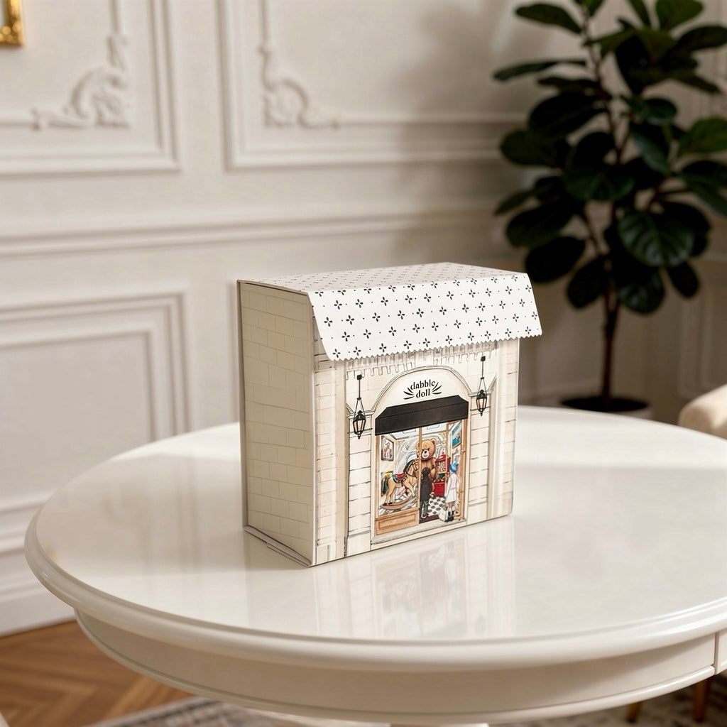 Toy shop dollhouse style gift box, luxury gift box, hugs gift set