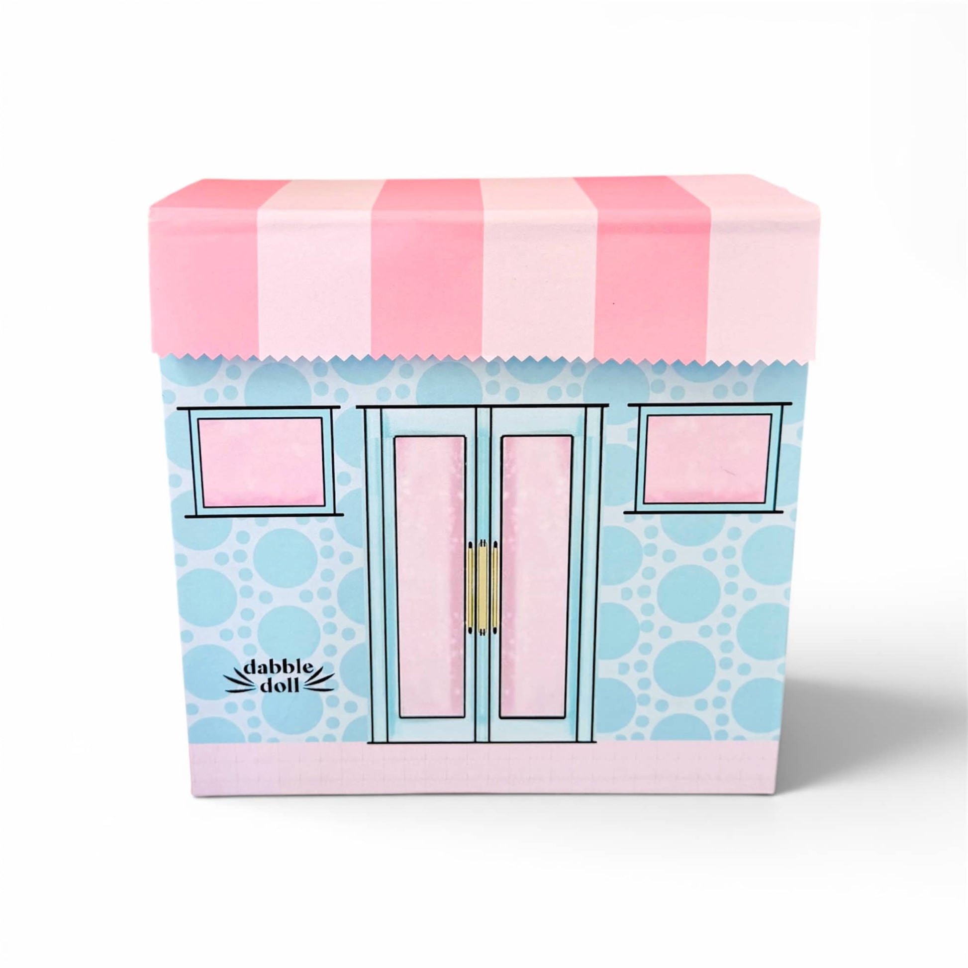 Dollhouse village gift box, dream house box, cute enchanting playful doll house box for gift for daughter, mom, best friend