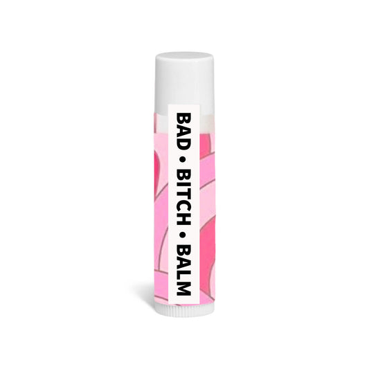 Pink Dabble Doll Bad Bitch Balm in a stylish tube for girls and women, perfect for moisturizing lips
