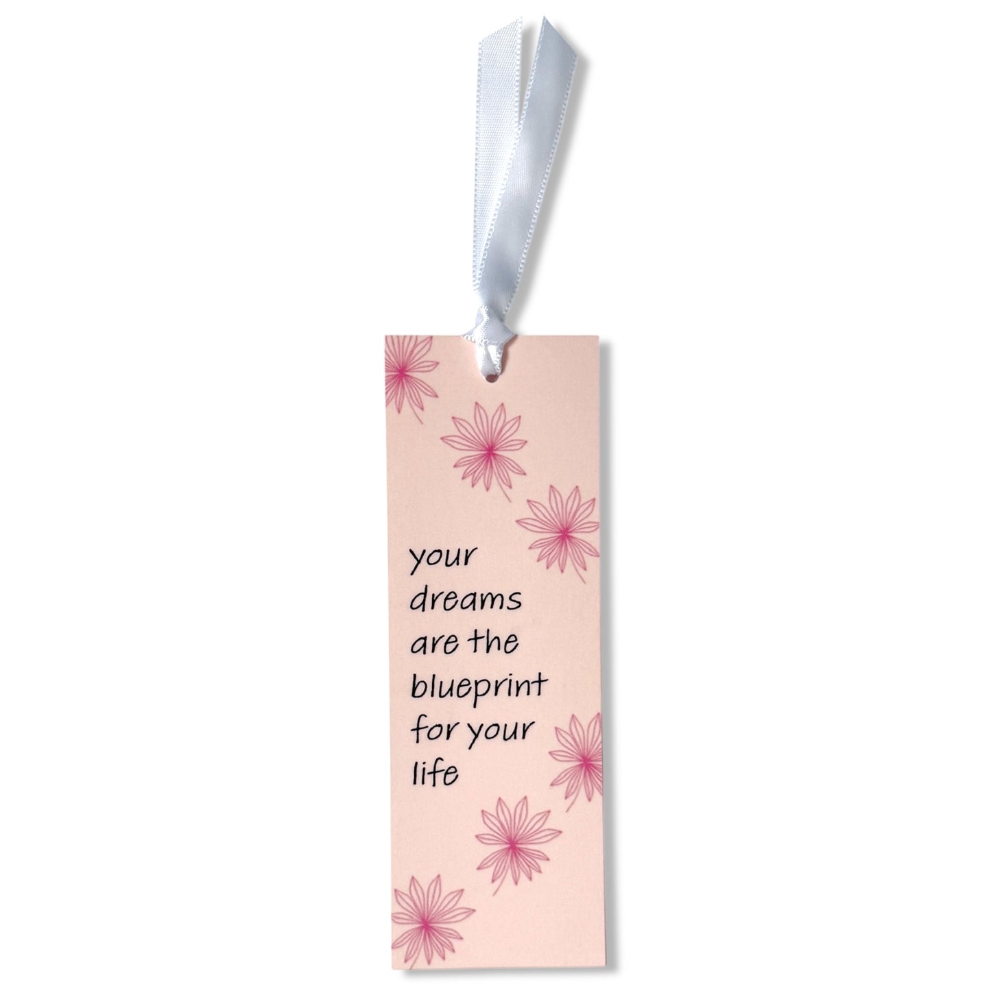 Dabble Doll Inspirational Bookmark with Floral Design and Motivational Quote for Book Lovers