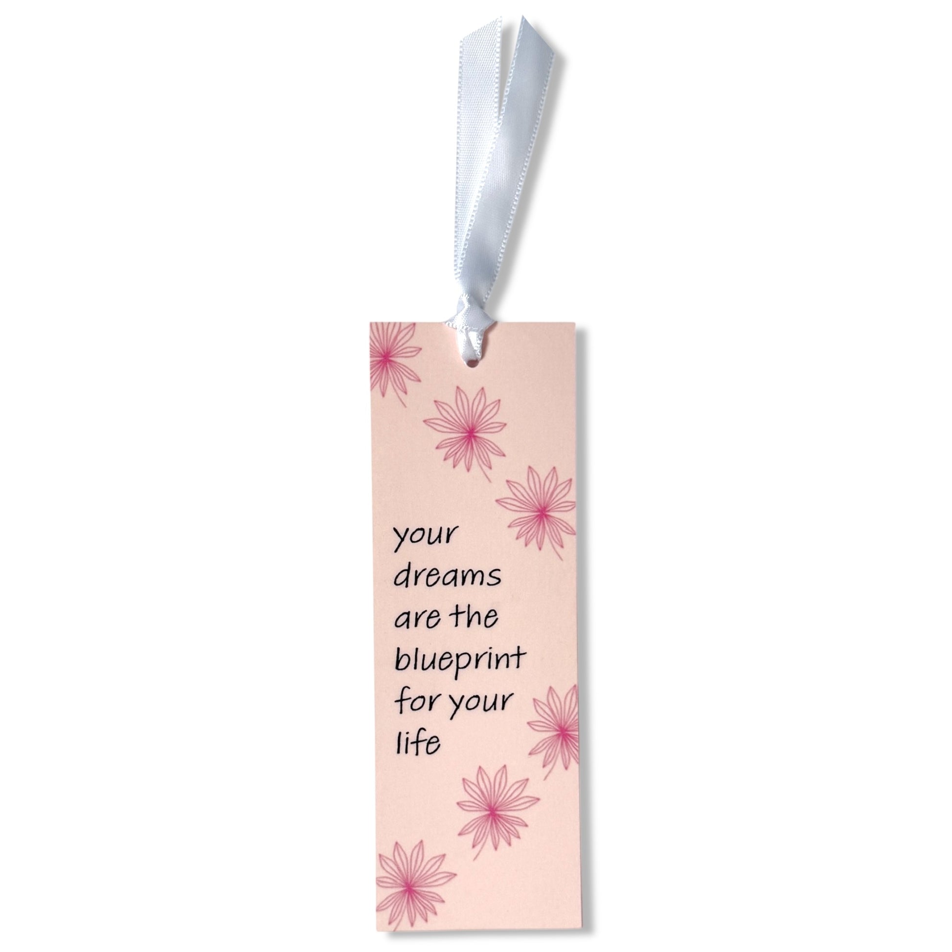 Dabble Doll Inspirational Bookmark with Floral Design and Motivational Quote for Book Lovers