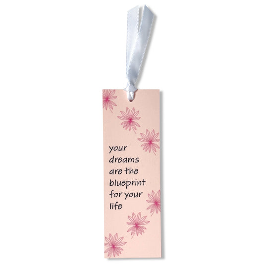 Dabble Doll Inspirational Bookmark with Floral Design and Motivational Quote for Book Lovers