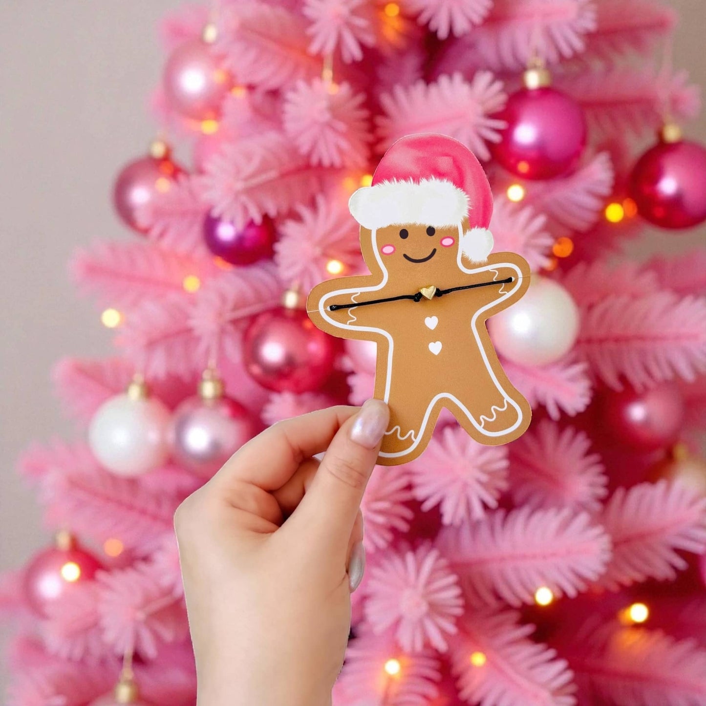 Dabble Doll Gingerbread Bracelets in Brown Color for Girls and Women with Cute Holiday Design