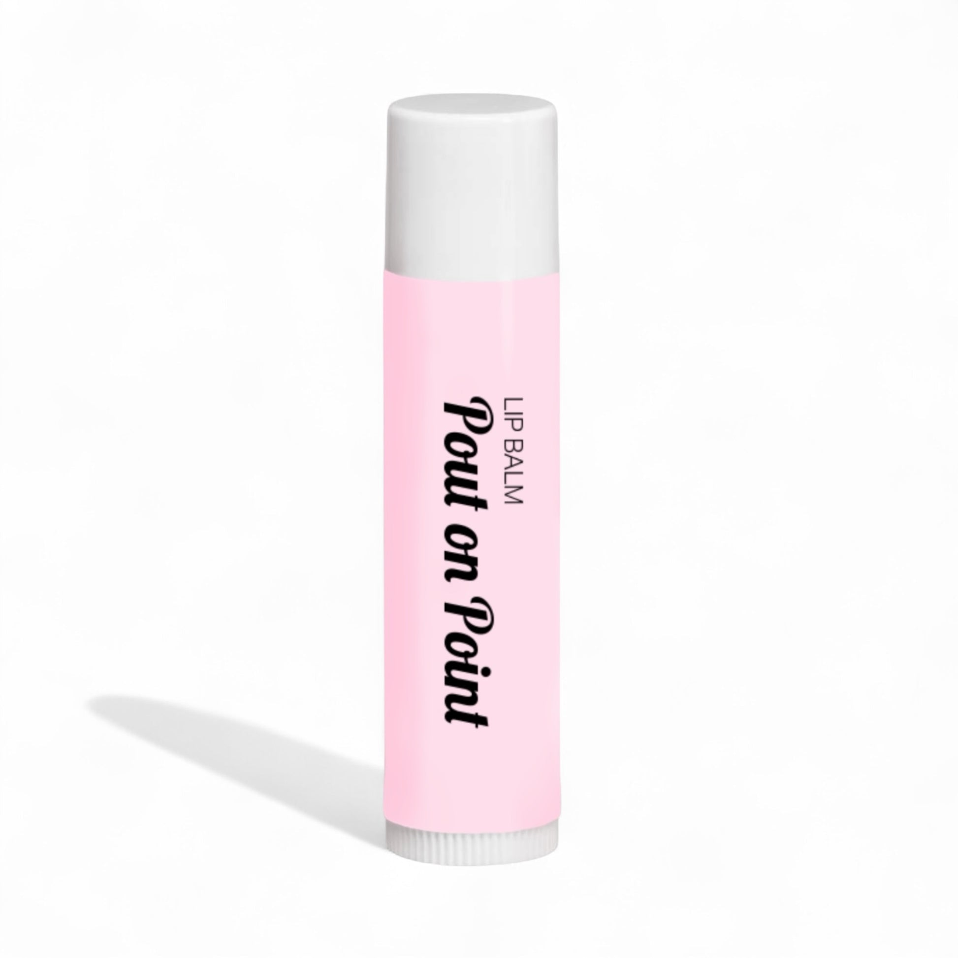 Dabble Doll Pout on Point Lip Balm for dry lips, effective chapped lip balm in a stylish pink tube