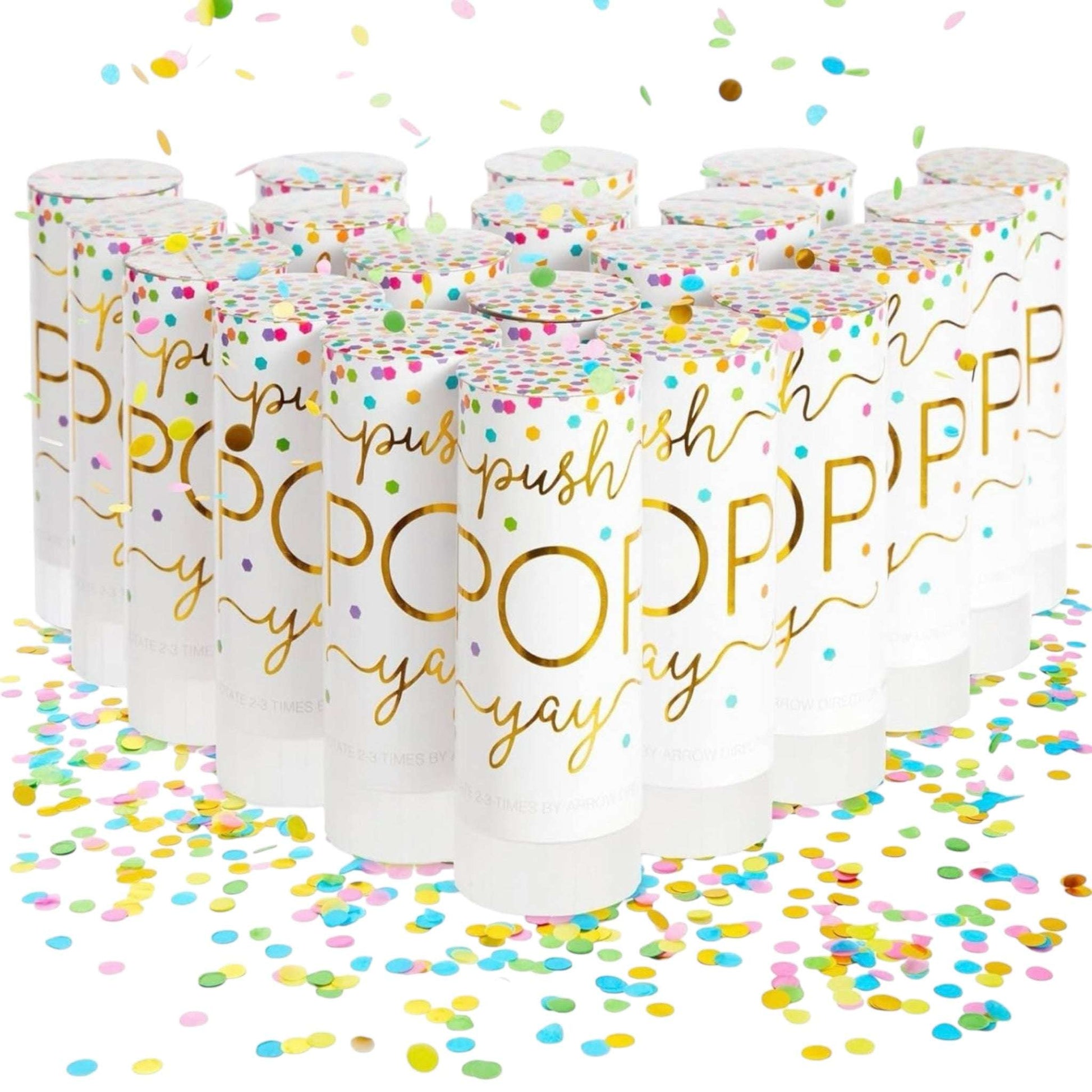 Dabble Doll colorful confetti popper for girls, women, and ladies to celebrate special occasions