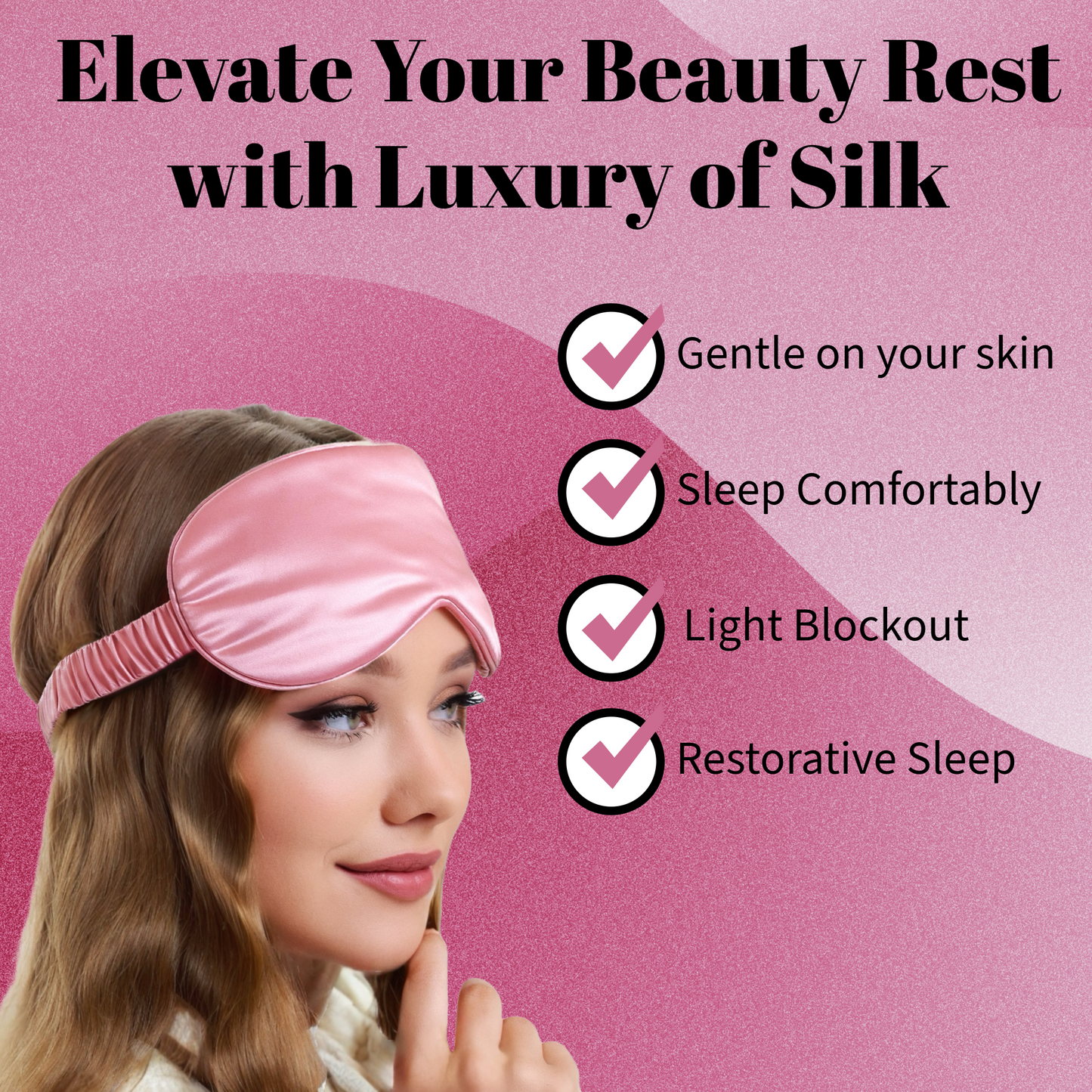 Dabble Doll Gift Box featuring luxurious silk sleep mask for girls and women with gentle skin care benefits