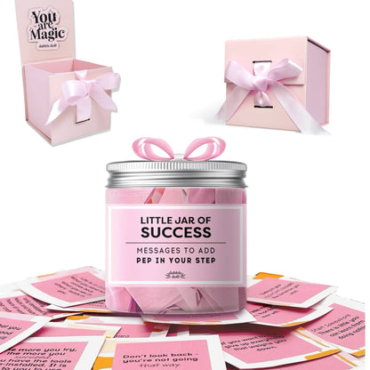 Dabble Doll Little Jar of Success in Pink with Inspirational Messages for Girls and Women
