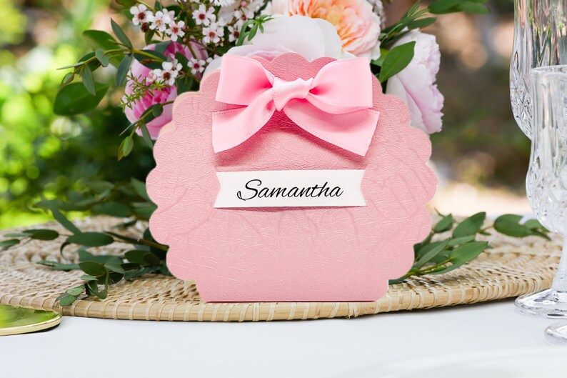 Pink Favor Box with a Bow for Girls, Women, and Ladies at Special Events