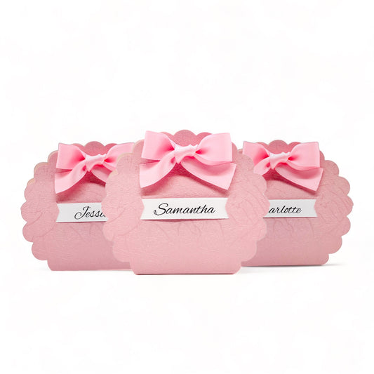 Pink Favor Box with Bow Design, Perfect for Girls and Women's Party Gifts