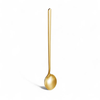 Elegant gold spoon designed for girls and women with a sleek and modern finish